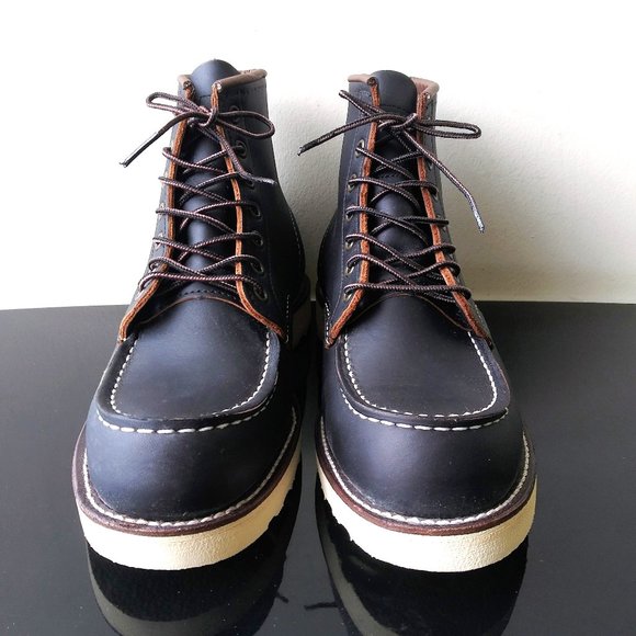 Red Wing Heritage Men's 6-inch Classic Moc in Black Made in USA - Picture 5 of 13
